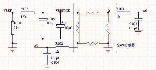 说明: 全桥传感器的电路