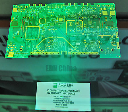 高频材料在10Gb收发器线路板中的应用