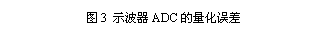 文本框: 图3 示波器ADC的量化误差