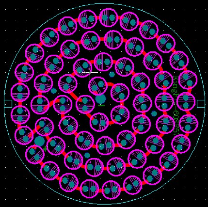 60珠57mm灯杯PCB