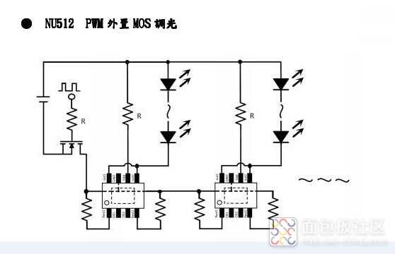 NU512 PWM外置MOS调光应用电路.jpg