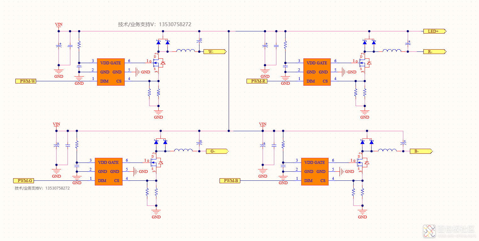 四路共阳输出PWM调光应用原理图(1).png