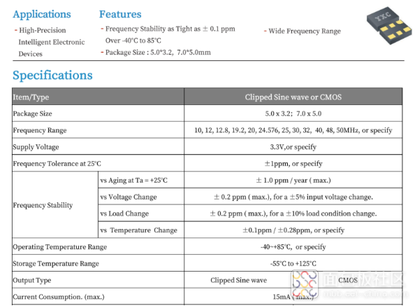 高精度温补晶振YSO512ET产品参数.png